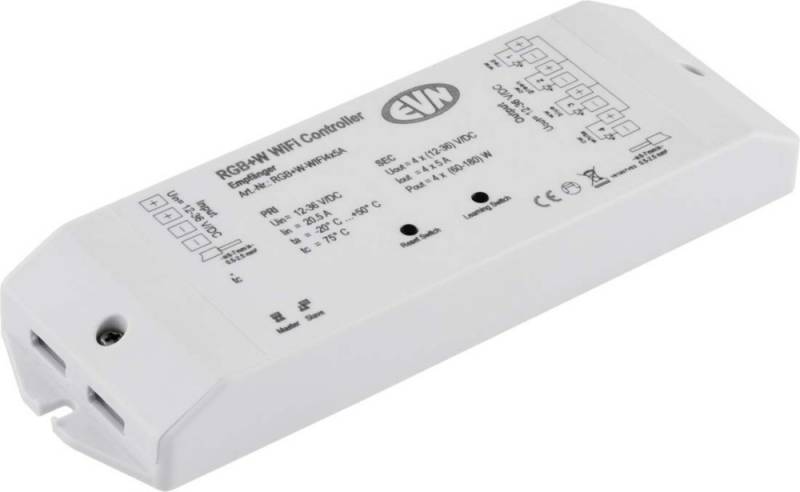 EVN Lichttechnik WIFI Controller Empfänger RGB+W-WIFI4x5A RGBWWIFI4X5A von EVN Lichttechnik