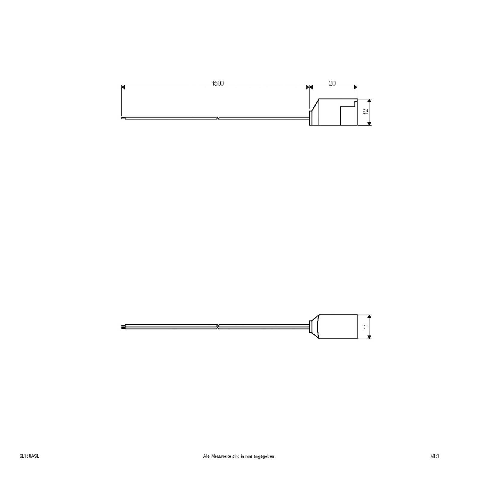 Anschlussleitung für Bordo-Serie, Länge 150 cm Anschlussleitung für Bordo-Serie, Länge 150 cm von EVN