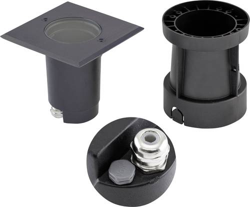 EVN 679435EVA LED-Boden-Einbauleuchte GU10 Hochvolt-Halogenlampe Anthrazit EVN 679435EVA LED-Boden-Einbauleuchte GU10 Hochvolt-Halogenlampe Anthrazit von EVN