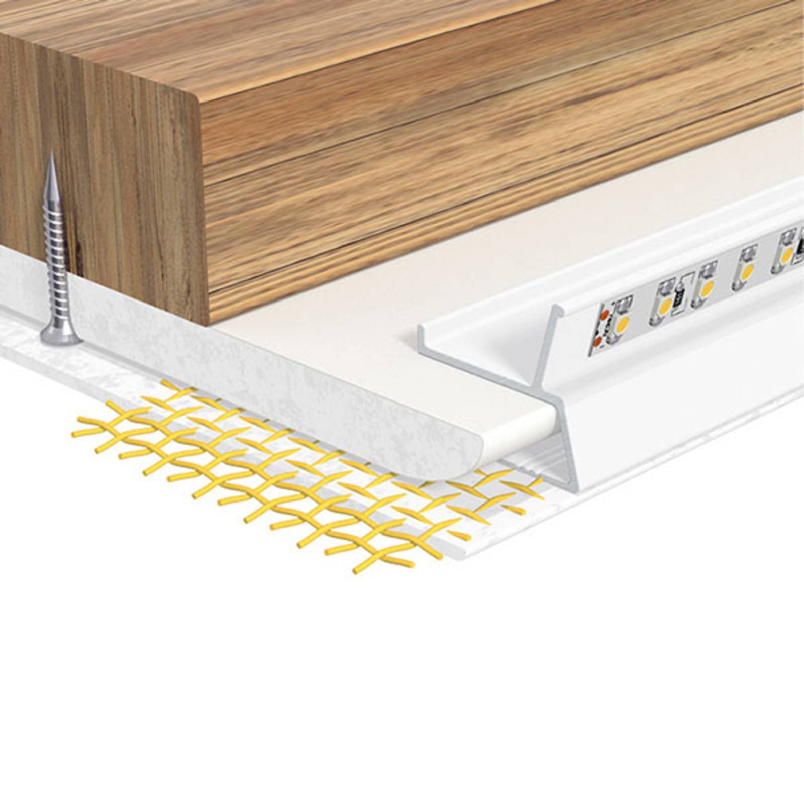 EVN APTBU Alu-Profil wandgerichtet 100cm weiß EVN APTBU Alu-Profil wandgerichtet 100cm weiß von EVN