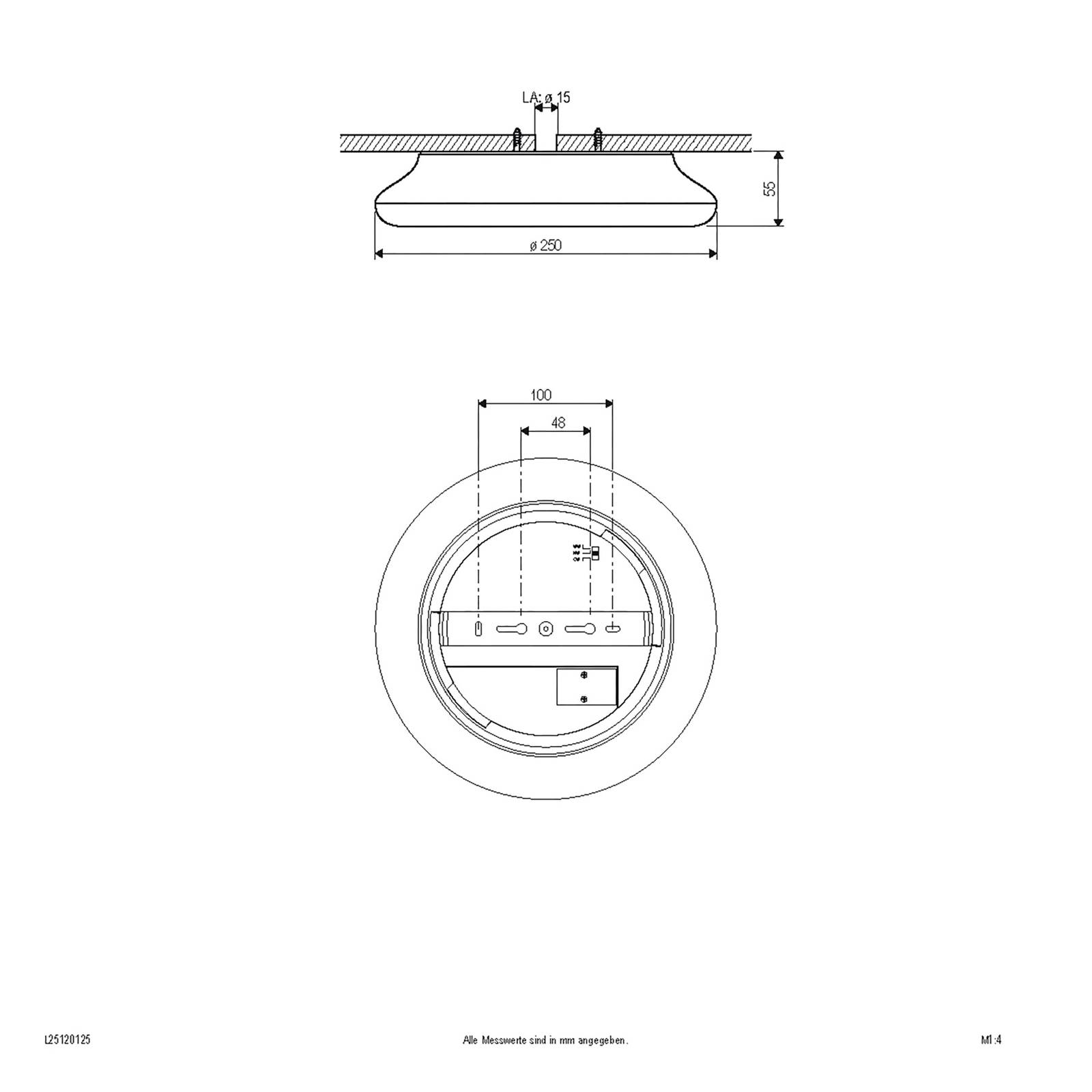 EVN Catino LED-Deckenleuchte, CCT, 25 cm von EVN