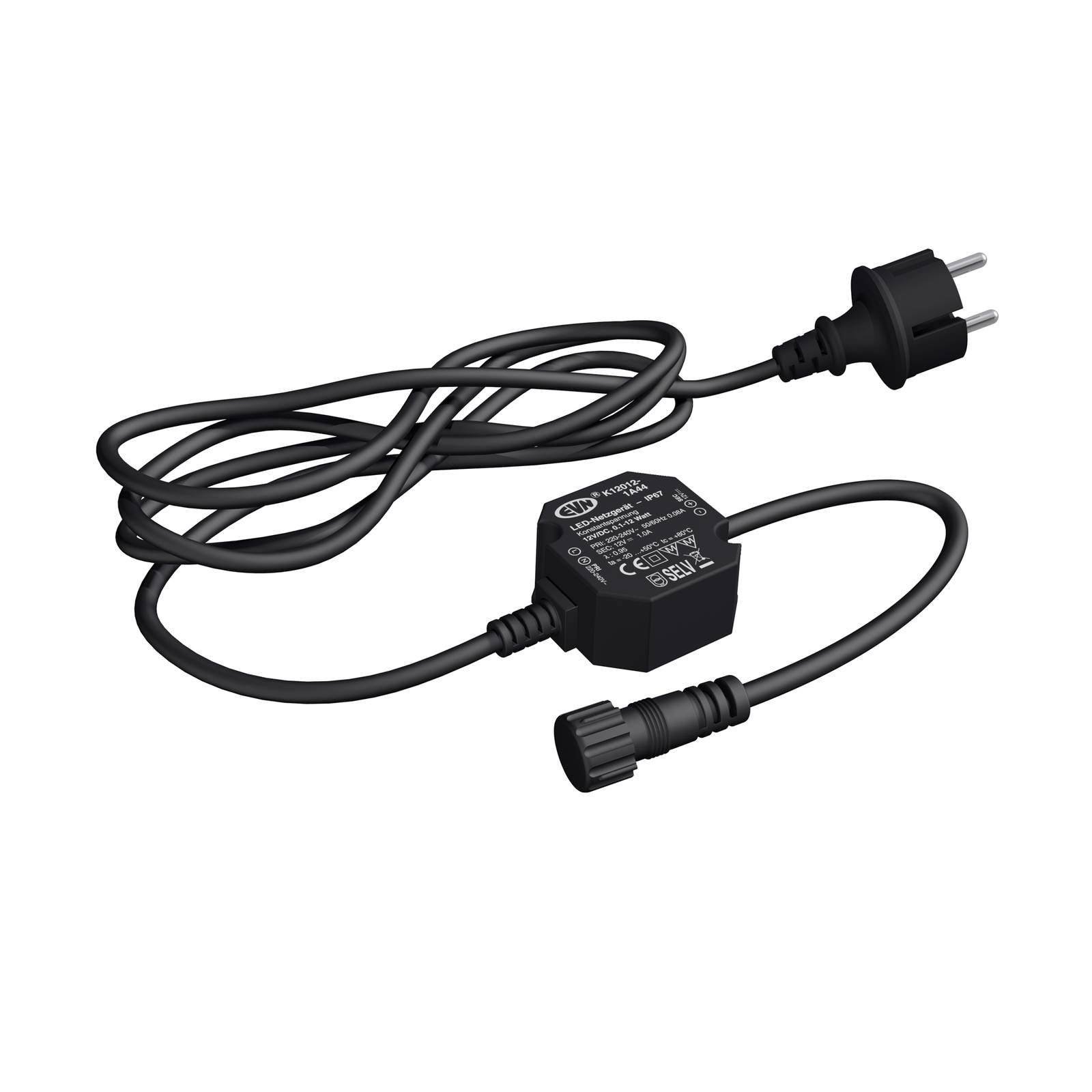 EVN K12012-1A44 LED-Netzteil, 12V/DC 0,1-12W IP44 EVN K12012-1A44 LED-Netzteil, 12V/DC 0,1-12W IP44 von EVN