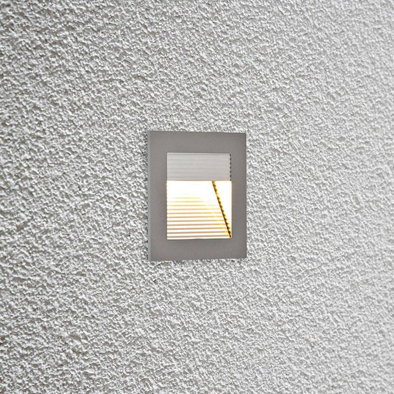 EVN P2140 LED-Wandeinbauleuchte, 3.000 K, alu von EVN