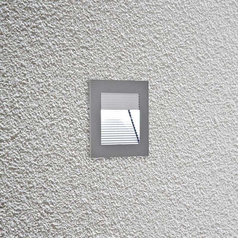 EVN P2140 LED-Wandeinbauleuchte, 6.000 K, alu von EVN