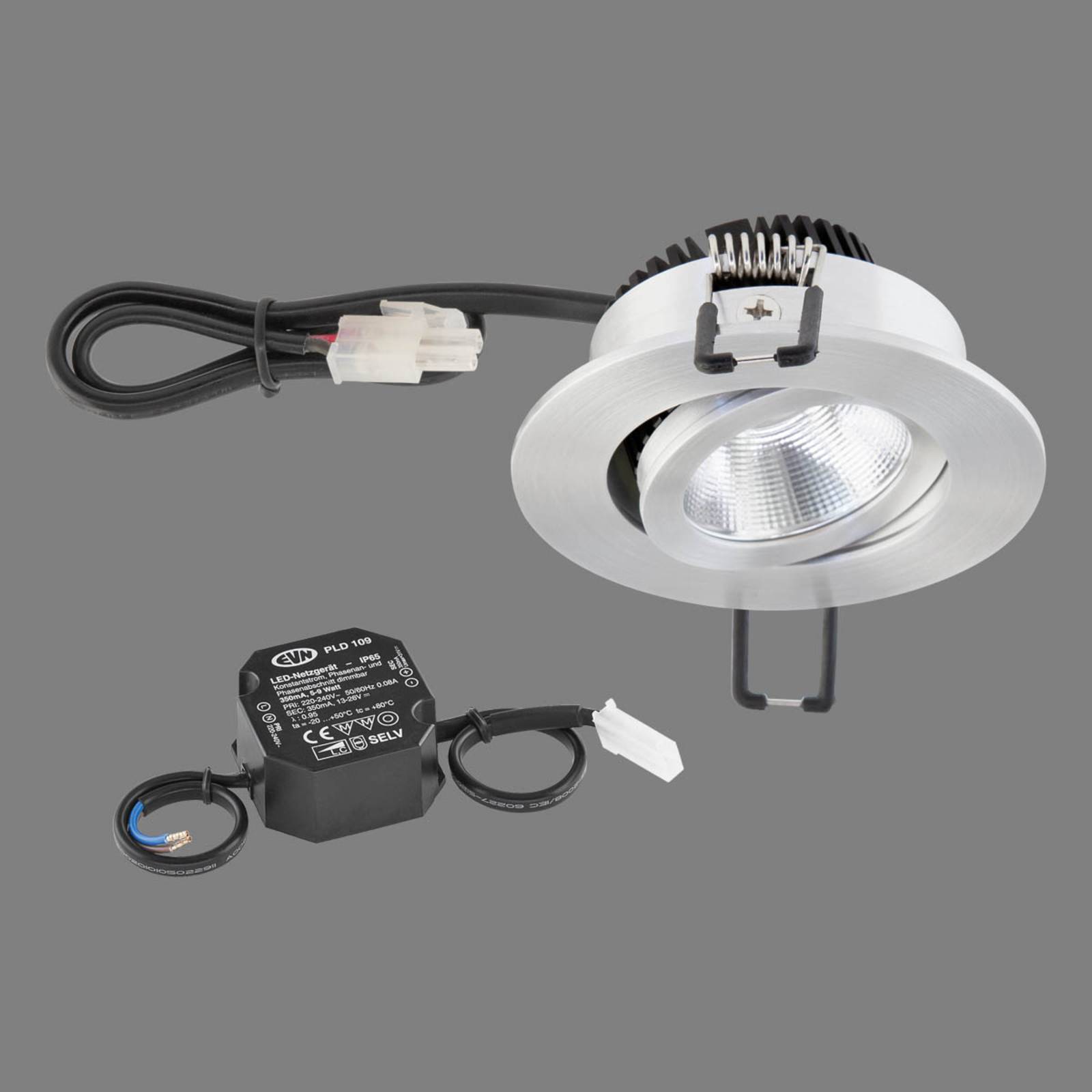 EVN PC20 Einbaulampe rund Phasendimmer 3000K alu EVN PC20 Einbaulampe rund Phasendimmer 3000K alu von EVN