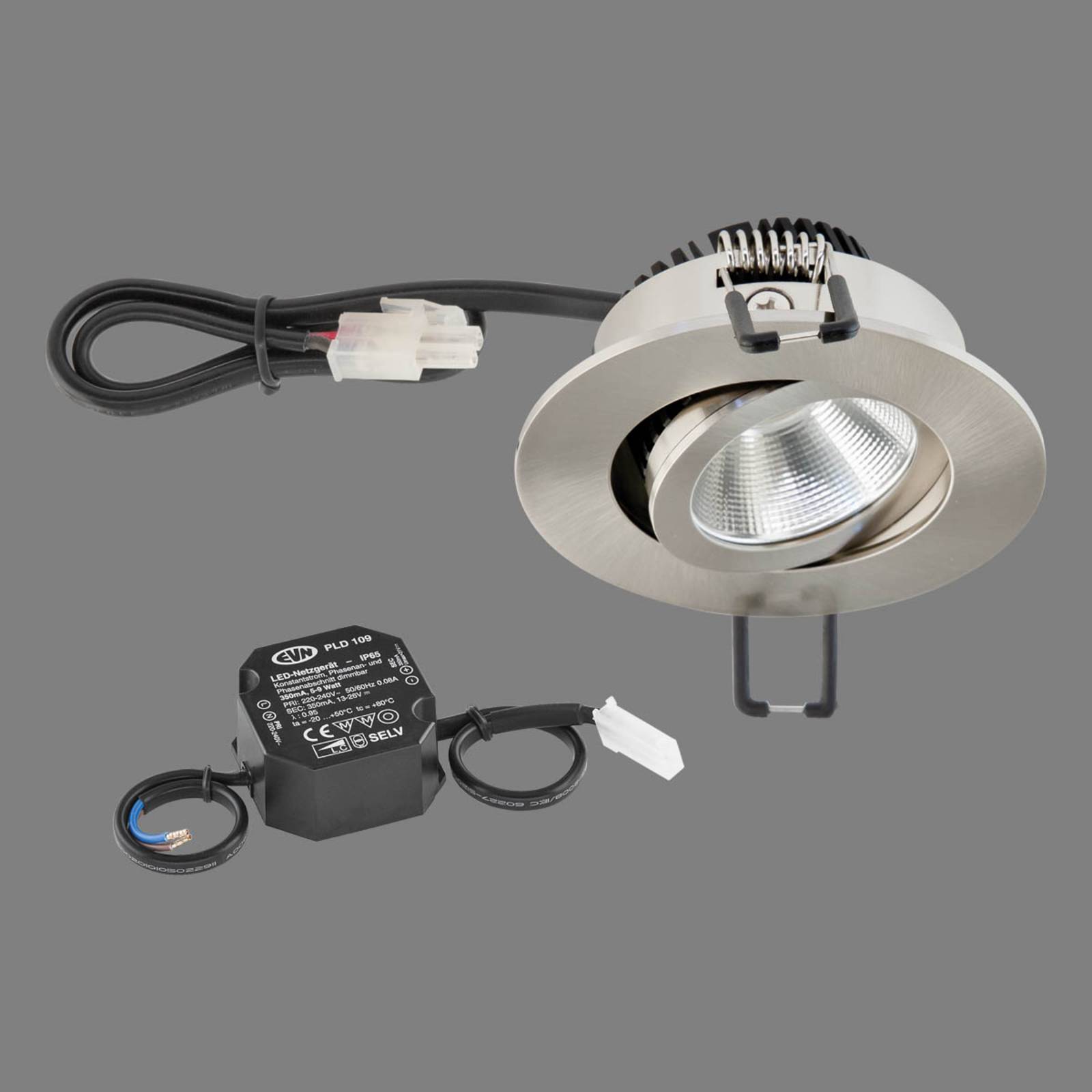 EVN PC20 Einbaulampe rund Phasendimmer 3000K stahl EVN PC20 Einbaulampe rund Phasendimmer 3000K stahl von EVN