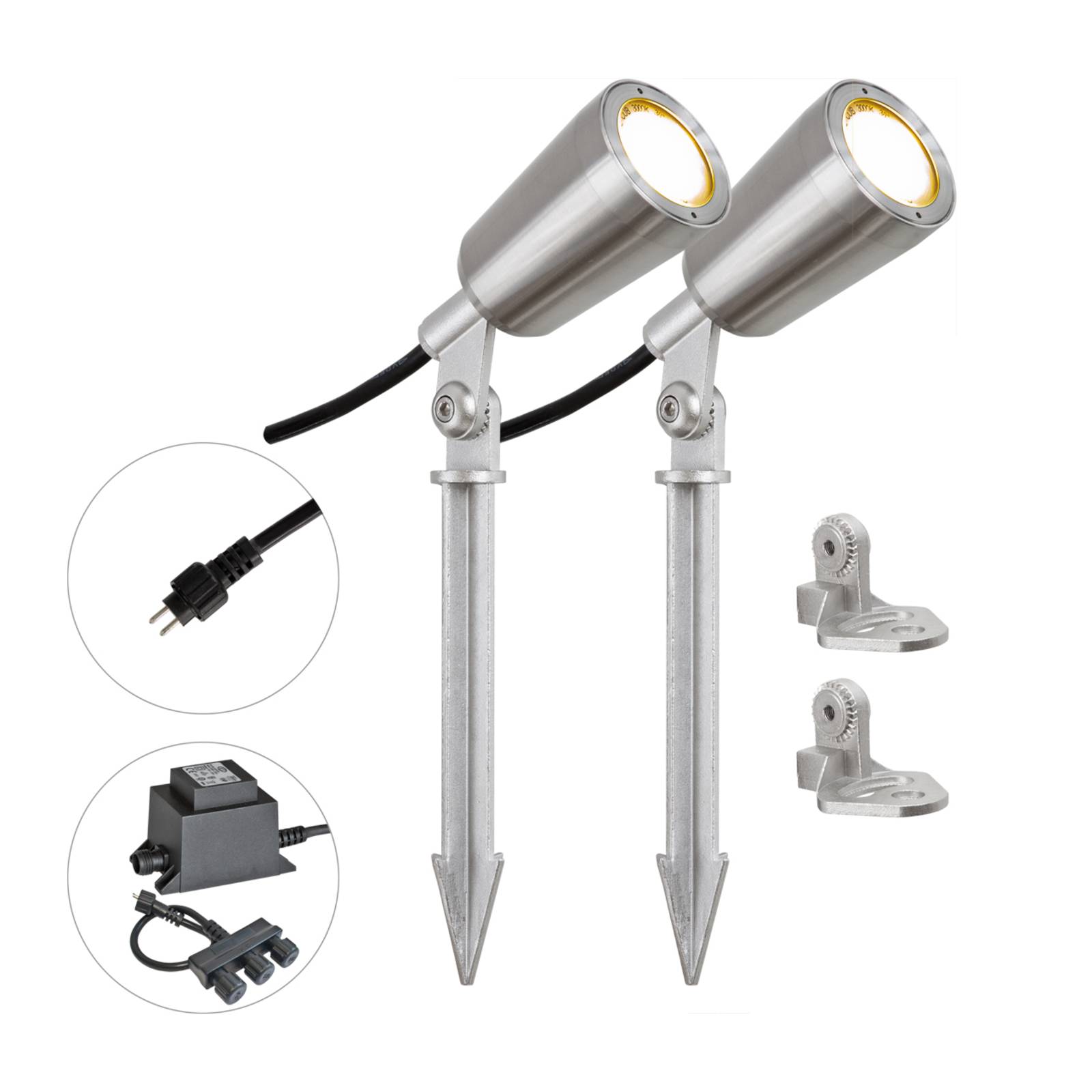 EVN PC6806 LED-Gartenspot, 12V, 2er-Set, 3.000 K EVN PC6806 LED-Gartenspot, 12V, 2er-Set, 3.000 K von EVN