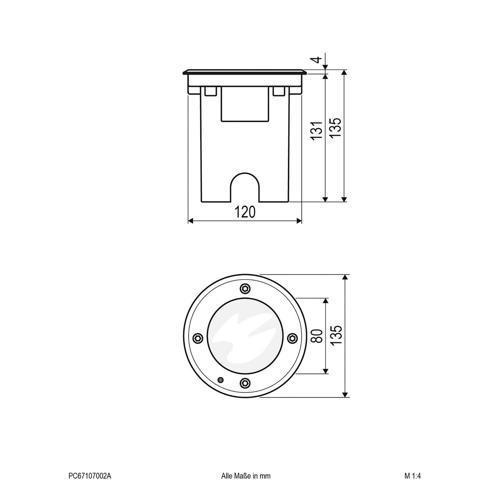 EVN Pentola LED-Bodeneinbauleuchte rund anthrazit EVN Pentola LED-Bodeneinbauleuchte rund anthrazit von EVN