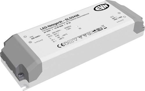 EVN SLD2436 LED-Trafo Konstantspannung 24 V/DC dimmbar 1St. von EVN