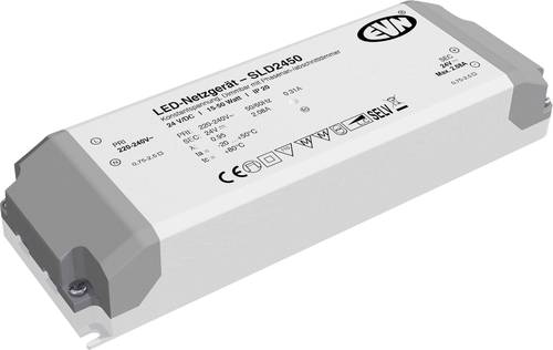 EVN SLD2450 LED-Trafo Konstantspannung 24 V/DC dimmbar 1St. EVN SLD2450 LED-Trafo Konstantspannung 24 V/DC dimmbar 1St. von EVN