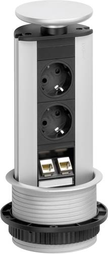 EVOline 93100314 Steckdosenturm 2fach Schwarz, Silber Schutzkontakt 1St. EVOline 93100314 Steckdosenturm 2fach Schwarz, Silber Schutzkontakt 1St. von EVOline