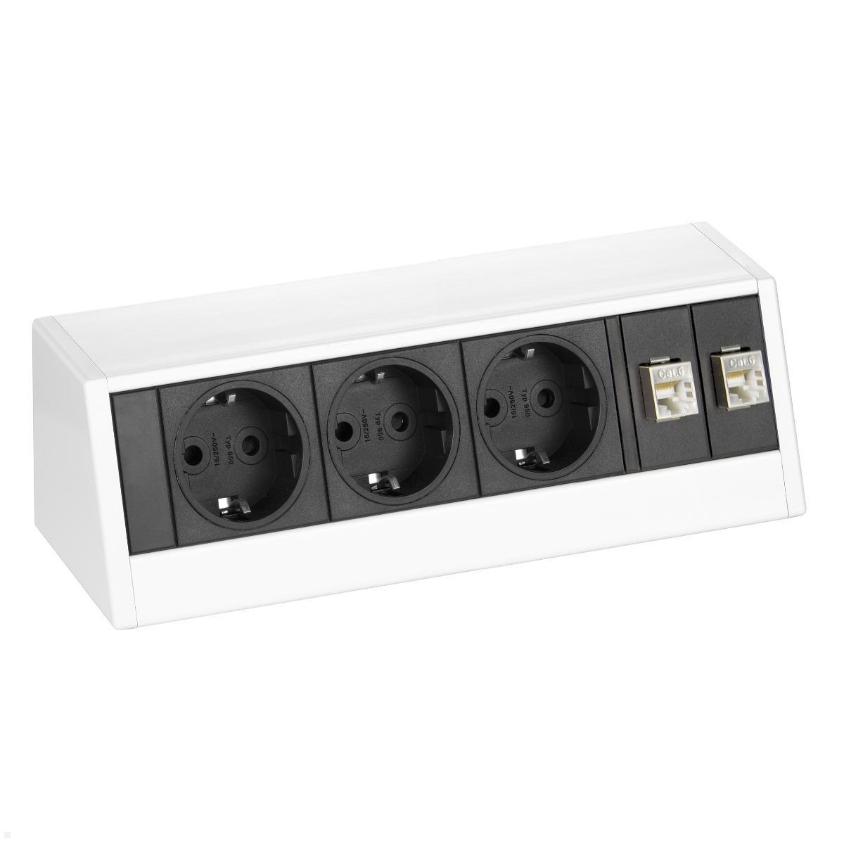 EVOline R-Dock Data Small 3-fach Steckdose, wei? EVOline R-Dock Data Small 3-fach Steckdose, wei? von EVOline