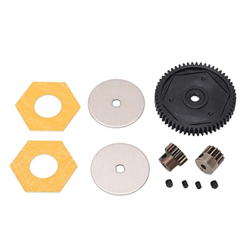 1/10 RC 56T großer Spurgetriebe mit 13T 15T -Motor -Zahnrad -RC -Upgrade -Teilen für axiale SCX10 -Crawler -Auto (Black) von EVTSCAN
