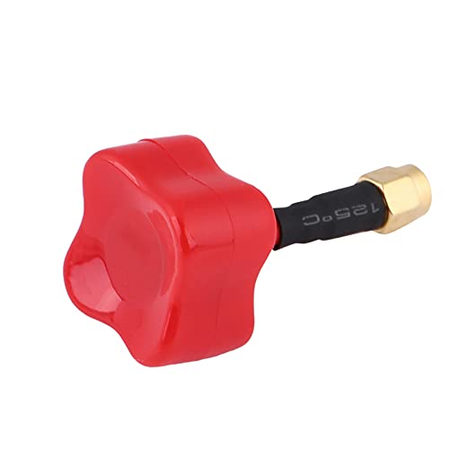 2DBI LHCP Quadcopter FPV -Pilzantenne SMA/RP SMA Kreisförmige polarisierte Konstruktionsgewinn 5,8 g für RC -Drohnen -Luftfotografie (Red) von EVTSCAN