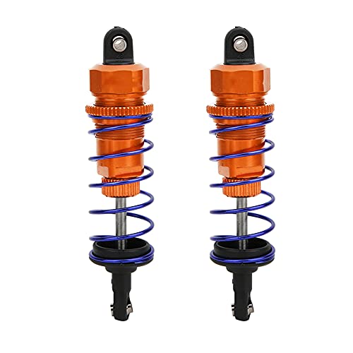 2pcs 92 mm RC Öldruck einstellbarer vorderer Stoßdämpfer für ZD Racing 7358 1/10 RC Auto (Orange) von EVTSCAN