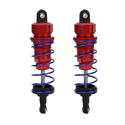 2pcs 92 mm RC Öldruck einstellbarer vorderer Stoßdämpfer für ZD Racing 7358 1/10 RC Auto (Red) von EVTSCAN