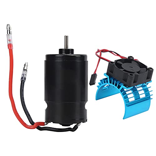 3,17 mm 550 gebürstete Motor Haltbarer Geschwindigkeitsmotor 4 SCX10 90046 1/10 RC Crawler Offroad Climbing Car Motor (29T) von EVTSCAN
