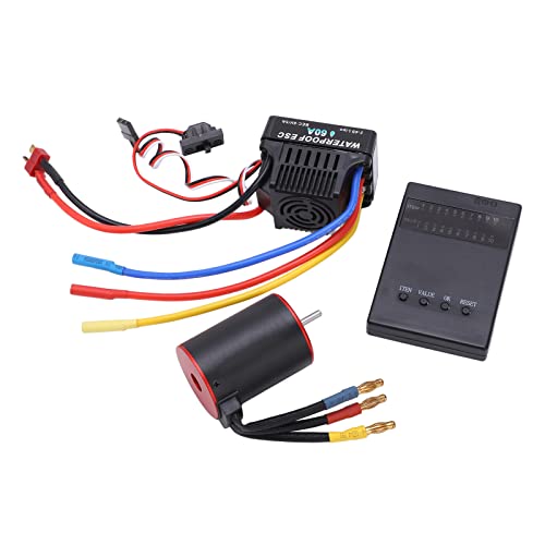 3650 3900 kV wasserdichtem bürstenlosen Motor mit 60A ESC und Programmierkarte für 1/8 1/10 RC -Auto 3650 3900 kV wasserdichtem bürstenlosen Motor mit 60A ESC und Programmierkarte für 1/8 1/10 RC -Auto von EVTSCAN