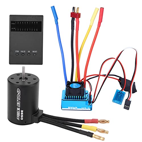 3650 Motor 3100KVbrushless ESC -Programmkarte Set für 1/10 RC -Auto -Upgrade -Teil (45A) von EVTSCAN