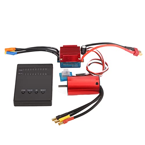 4400KV leistungsstärker bürstenloser Motor Set Aluminiumlegierung Kunststoff 35A Elektronischer Geschwindigkeitsregler Programmierkarte 1/12 RC -Auto 4400KV leistungsstärker bürstenloser Motor Set Aluminiumlegierung Kunststoff 35A Elektronischer Geschwindigkeitsregler Programmierkarte 1/12 RC -Auto von EVTSCAN