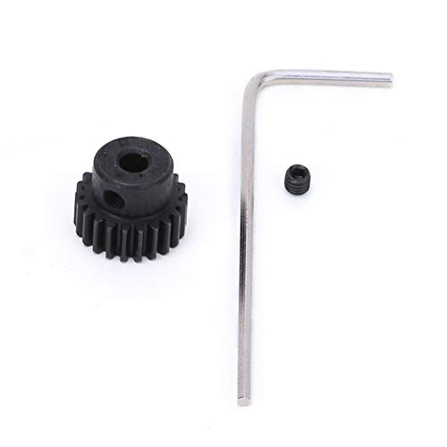 48p Motorritzel Ausrüstung RC Auto Ersatzteile Metall Hochstärke Lange Lebensdauer 1/10 ECX Zweiradantrieb RC -Auto (Black 22T) von EVTSCAN