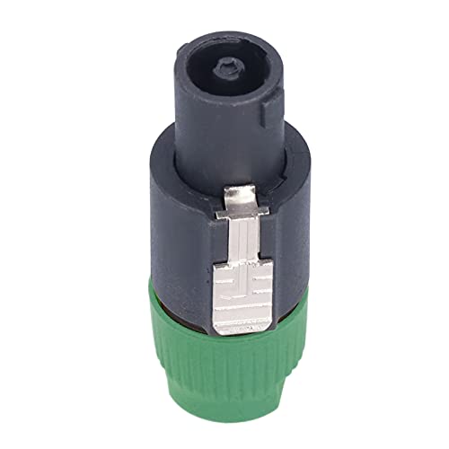 4PCS 4 Pole Lautsprecher -Stecker Twist Lock Audio -Stromverstärker -Kabelanschluss CNL4FC Zuverlässig 30A RMS für Audiokabelverbindung plattiert (Green) von EVTSCAN