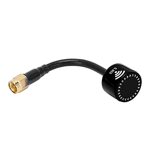 5,8 GHz 2,5 dbi hohe Verstärkung RHCP -Antennen SMA -Stecker 85 mm RC FPV Rennsport Drohne (Black) von EVTSCAN