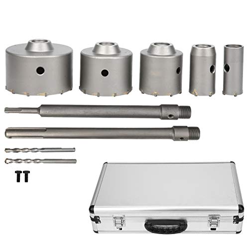 9pcs/Set Wall Loch Säge Betonzement Schneidwerkzeug Kohlenstoffstahl mit Schaft von EVTSCAN
