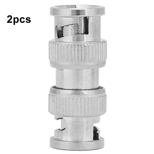 EVTSCAN 2 Stück HF-Koaxial-Koaxialadapter SMA-Stecker auf BNC-Buchse von EVTSCAN