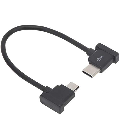 EVTSCAN Drohnen Fernbedienungskabel Micro -USB -Adapter Typ -C Schnellanschluss Schwarz 15 cm Mini 2, Luft 2, Tasche 2, Osmo -Taschenzubehör von EVTSCAN