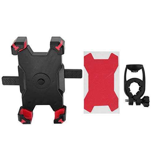 EVTSCAN Telefonst änder drehbare Navigations Halterung stoßfeste REIT Halterung für Radfahren Schwarz Rot PVC 3,5-6,8 Zoll (Red) von EVTSCAN