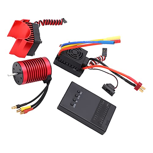 F540 3300 kV bürstenloser Motor Combo 60A ESC -Programmkarte Kühlkörper für 1/10 RC -Auto Red Aluminiumlegierung wasserdichtes hoher Drehmomentrennen Rennen F540 3300 kV bürstenloser Motor Combo 60A ESC -Programmkarte Kühlkörper für 1/10 RC -Auto Red Aluminiumlegierung wasserdichtes hoher Drehmomentrennen Rennen von EVTSCAN