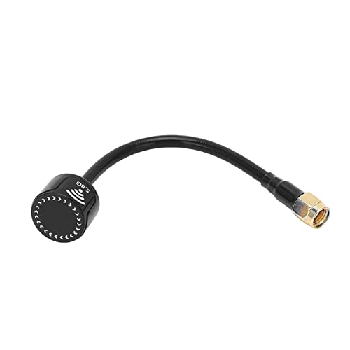 FPV -Antennen -RC -Drohne hohe Verstärkung 5,8 GHz RPSMA -Innenloch 125 mm Einflussresistent für Fernbedienungsflugzeuge (Black) von EVTSCAN