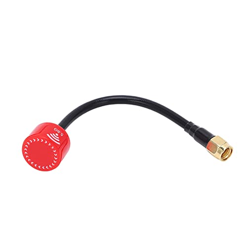 FPV -Antennen -RC -Drohne hohe Verstärkung 5,8 GHz RPSMA -Innenloch 125 mm Einflussresistent für Fernbedienungsflugzeuge (Red) von EVTSCAN