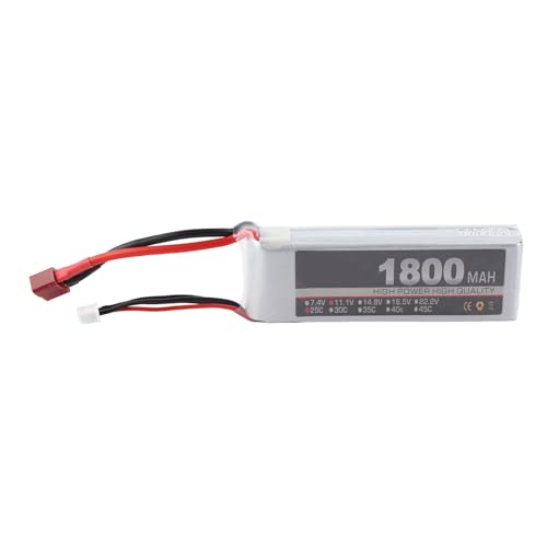 Lipo -Akku leistungsstarke 1800 mAh 25c für das RC -Modellflugzeug mit hoher Kapazität (T Plug) von EVTSCAN