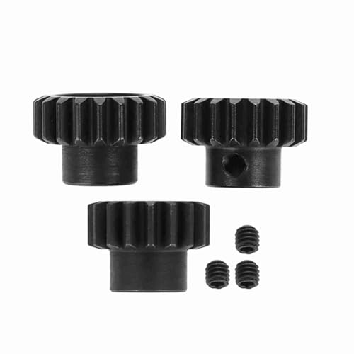 M1 5mm 17T-22T Metall-Ritzelmotor Zahnrad für 1/8 RC Truck Auto (17T-19T) von EVTSCAN