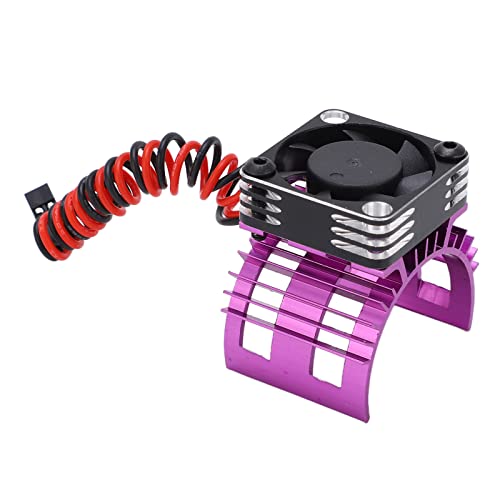 Metallmotor -Kühllüfter hocheffizienter einstellbarer Kühler -Upgrade -Teile 1/12 1/10 RC -Auto (Purple) von EVTSCAN