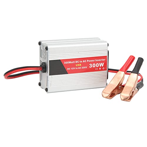 Modifizierter Sinuswellenwechselrichter Peak 300W Autokraft Wechselrichter DC 12 V bis 220 V AC -Konverter für Laptops -Handys Lampen (Battery Clip Style) von EVTSCAN