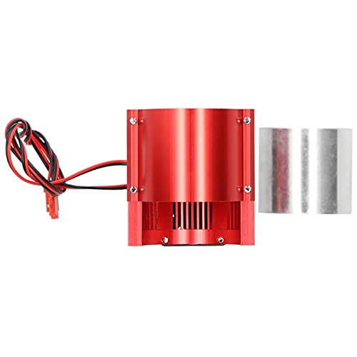 Motorkühlkörper Effizienter Kühlung Dual Lüfterabdeckung 1/8 1/10 RC -Auto 40‑43 mm Motor (red) von EVTSCAN