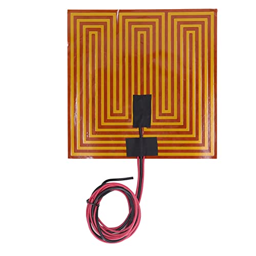 PI-Heizelemente-Film, flexibel, 150 °C, 7,9 x 7,9 Zoll, selbstklebende Heizplatte, 3D-Drucker (DC12V 120W) von EVTSCAN