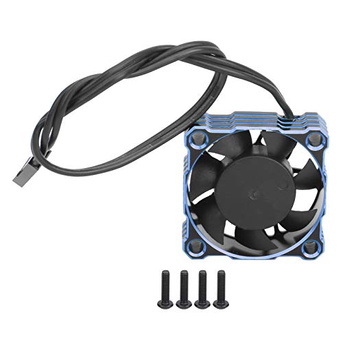 RC-Autokühlungslüfter wasserdichtem Wettbewerb Hochgeschwindigkeitsmotor 16000 U/min 30 x 30 mm 5-9 V für Modellauto-Motor (Blue) von EVTSCAN