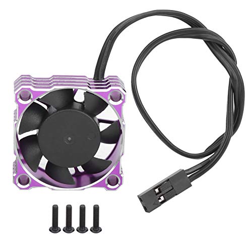 RC-Autokühlungslüfter wasserdichtem Wettbewerb Hochgeschwindigkeitsmotor 16000 U/min 30 x 30 mm 5-9 V für Modellauto-Motor (Violet) von EVTSCAN