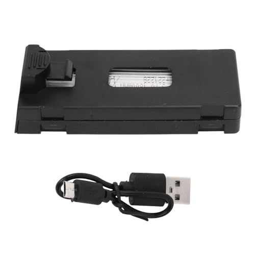 RC -Drohne Lithium -Batterie 1800mAh 3,7 V Ersatz Effiziente Fast Micro USB -Ladung Langlebiger, leichtes tragbares Safe für E88 E88 Pro LSE525 LS E525 Pro Fernbedienungsteuerung (Black) von EVTSCAN