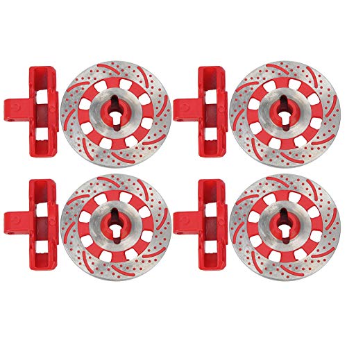 RC Hex Wheel Hub Bremsscheiben -Bremsscheiben -CD -Zubehör für UDR 1/7 RC -Auto (Red) von EVTSCAN