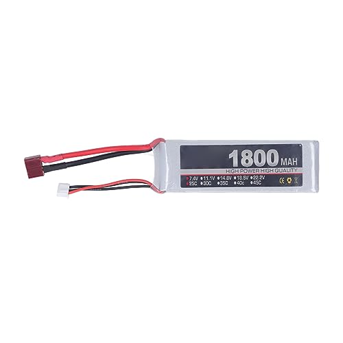 RC Lipo -Batterie leistungsstarke Leistung Langzeitfliegen schnelles Ladevorgang Leichtes Design für Modellflugzeuge Flugzeuge (T Plug) von EVTSCAN