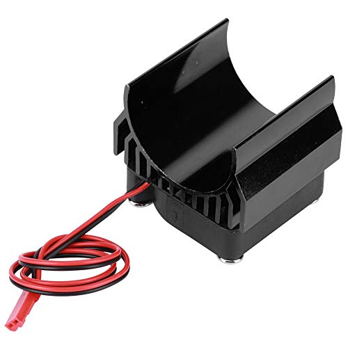 RC -Motor Kühlkörper Hochwertige Aluminiumlegierung Legable Kühlzubehör für 1/10 RC -Auto (Schwarz) von EVTSCAN