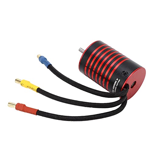 RC bürstenloser Motor 2838 Black Red 4 Poles High Torsion 50000 U/min für 1/14 1/16 RC -Auto Teil (3200KV) von EVTSCAN