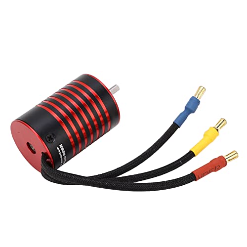 RC bürstenloser Motor 2838 Black Red 4 Poles High Torsion 50000 U/min für 1/14 1/16 RC -Auto Teil (3700KV) von EVTSCAN