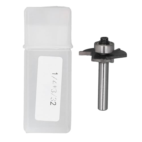 T-Nut-Fräser, 3 Nuten, 1/4 Zoll Schaft, 3/32 Zoll Schnitthöhe, T-Nut-Fräser mit Lager zum Schlitzen und Einstechen T-Nut-Fräser, 3 Nuten, 1/4 Zoll Schaft, 3/32 Zoll Schnitthöhe, T-Nut-Fräser mit Lager zum Schlitzen und Einstechen von EVTSCAN