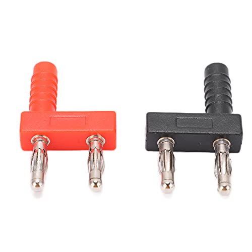 U36 4mm Doppelzeile Bananenstopfen Red Copper Vibration Resistant Red Black Shorting Plug für Elektro -Tests von EVTSCAN